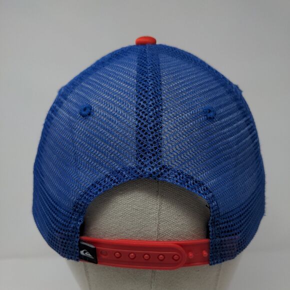 Quiksilver Snapback Mesh Back Trucker Hat Multi Youth OSFM Colorblock - Picture 5 of 7